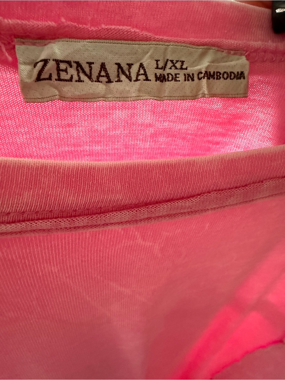 Zenana Outfitters Women's Bright Pink Sleep Tee